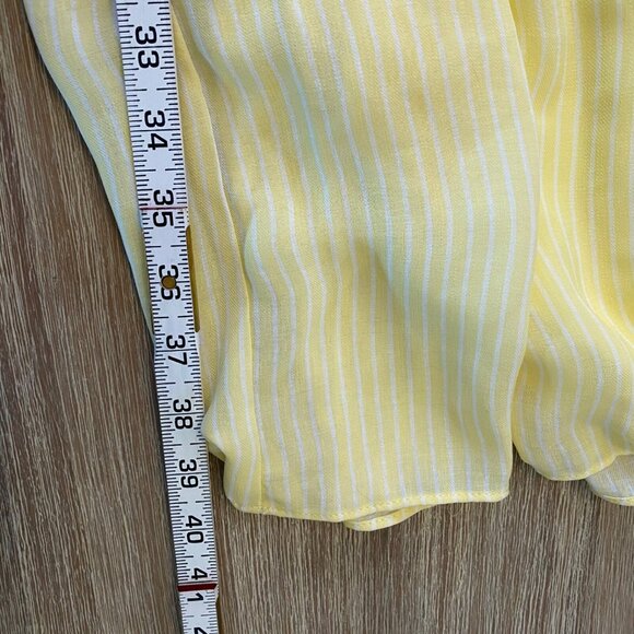 BCBGeneration Dress Women's Butter Yellow Sz S Sleeveless Tiered Milkmaid Trad - Picture 11 of 11